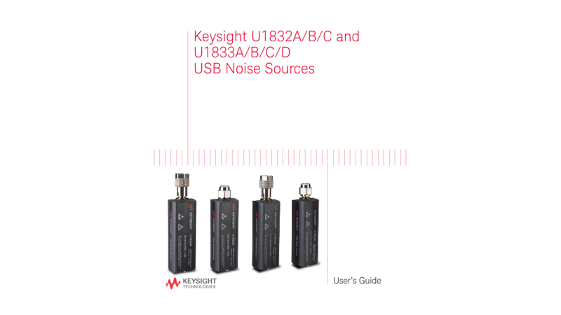 U1832A/B/C and U1833A/B/C/D USB Noise Source User’s Guide